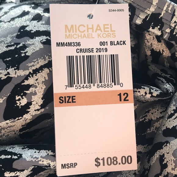 New MK Frozen Chain-Ring Halter One-Piece Swimsuit - Picture 4 of 4